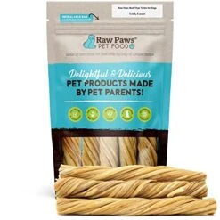 Raw Paws Premium 5" Green Beef Tripe Twists For Dogs, 5-Pack - Packed In USA - Grass-Fed, Free-Range Green Tripe Sticks For Dogs - Odor-Free, Crunchy Tripe Dog Treats - All-Natural Tripe Sticks Chews