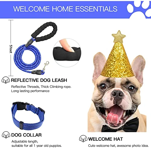 LINXTAR Puppy Starter Kit 27pcs For Small/Medium Breed Puppy Essential, Includes: Puppy Toys/Plush Dog Bed/Bowls With Food Mat/Leash Collar/Bath Grooming Supplies/Cleaning Accessories 4 LINXTAR Puppy Starter Kit 27pcs For Small/Medium Breed Puppy Essential, Includes: Puppy Toys/Plush Dog Bed/Bowls With Food Mat/Leash Collar/Bath Grooming Supplies/Cleaning Accessories - Image 4