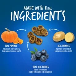 Fruitables Biggies Dog Biscuits – Crunchy Dog Biscuits Made With Pumpkin – Healthy Dog Treats Packed With – Free Of Wheat, Corn And Soy – Pumpkin & Blueberry – 16 Ounces 10 Fruitables Biggies Dog Biscuits – Crunchy Dog Biscuits Made With Pumpkin – Healthy Dog Treats Packed With – Free Of Wheat, Corn And Soy – Pumpkin & Blueberry – 16 Ounces -Zoomie Shop 51gbMXx2OuL