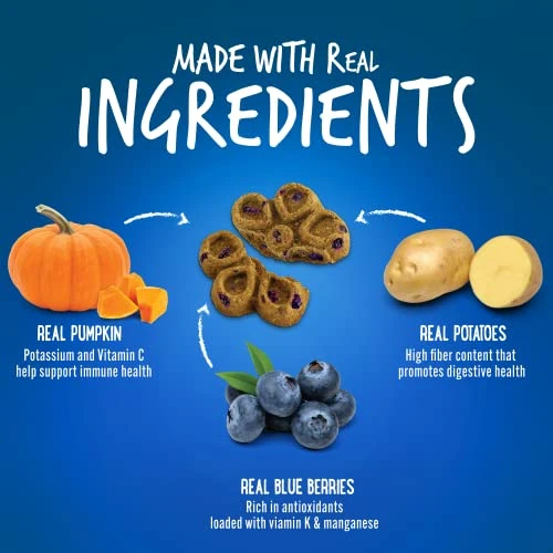 Fruitables Biggies Dog Biscuits – Crunchy Dog Biscuits Made With Pumpkin – Healthy Dog Treats Packed With – Free Of Wheat, Corn And Soy – Pumpkin & Blueberry – 16 Ounces 3 Fruitables Biggies Dog Biscuits – Crunchy Dog Biscuits Made With Pumpkin – Healthy Dog Treats Packed With – Free Of Wheat, Corn And Soy – Pumpkin & Blueberry – 16 Ounces - Image 3