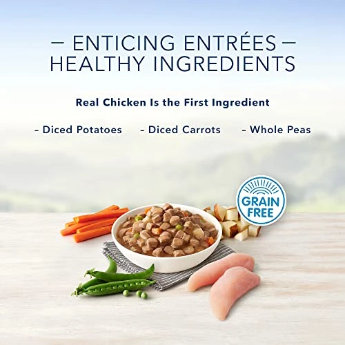 Blue Buffalo Delights Natural Adult Small Breed Wet Dog Food Cup, Roasted Chicken Flavor In Hearty Gravy 3.5-oz (Pack Of 12) 4 Blue Buffalo Delights Natural Adult Small Breed Wet Dog Food Cup, Roasted Chicken Flavor In Hearty Gravy 3.5-oz (Pack Of 12) - Image 4