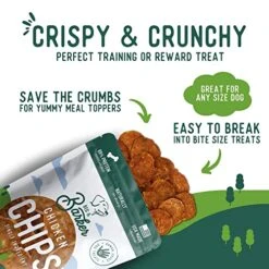 Beg & Barker Chicken Chips For Dogs (8oz, Pack Of 1) - Single Ingredient Dog Treats Made For Small And Large Dogs Protein Human Grade Dog Treats Made From Real Meat Chicken, Made In USA 14 Beg & Barker Chicken Chips For Dogs (8oz, Pack Of 1) - Single Ingredient Dog Treats Made For Small And Large Dogs Protein Human Grade Dog Treats Made From Real Meat Chicken, Made In USA -Zoomie Shop 51gqG7LgXNL