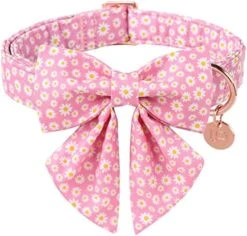 UP URARA PUP Summer Dog Collar With Bow Tie, Cotton Cute Bowtie Dog Collar, Summer Bowtie Collar For Small Boy Girl Dog, Comfortable Blue Dog Collar With Metal Buckle, S, Neck 10-16in 24 UP URARA PUP Summer Dog Collar With Bow Tie, Cotton Cute Bowtie Dog Collar, Summer Bowtie Collar For Small Boy Girl Dog, Comfortable Blue Dog Collar With Metal Buckle, S, Neck 10-16in -Zoomie Shop 51gv6hLfwqL. AC
