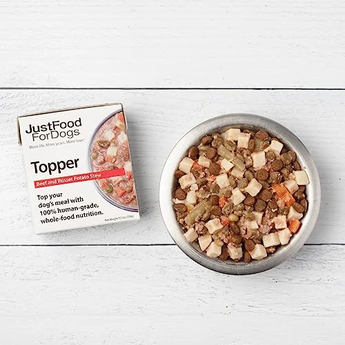 JustFoodForDogs Dog Food Toppers - Beef & Russet Potato Stew, 12 Pack (11 Oz), Wet Dog Food Toppers With Human Grade, Grain Free And Whole-Food Ingredients For Small And Large Pets 3 JustFoodForDogs Dog Food Toppers - Beef & Russet Potato Stew, 12 Pack (11 Oz), Wet Dog Food Toppers With Human Grade, Grain Free And Whole-Food Ingredients For Small And Large Pets - Image 3