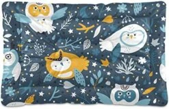 Dog Bed Cartoon Healthy Food Nuts Crate Pad Mat 36''x24'' Washable Pet Bed Cat Beds Soft Dog Mattress- Anti-Slip Kennel Pad Luxury Color -Zoomie Shop 51hQ1mynlL. AC