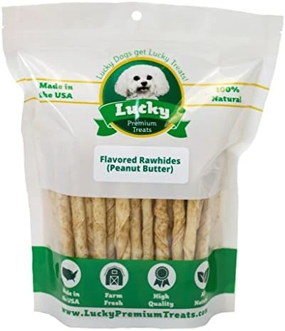 Lucky Premium Treats Chicken Basted Rawhide – All-Natural Rawhide And Beef Dog Treats For Small Dogs, Gluten Free Premium Small Dog Treats (15 Chews) 11 Lucky Premium Treats Chicken Basted Rawhide – All-Natural Rawhide And Beef Dog Treats For Small Dogs, Gluten Free Premium Small Dog Treats (15 Chews) - Image 11
