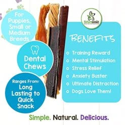 Nature Gnaws Variety Pack Of Dog Chews And Bully Sticks - Long Lasting Gnaw Treats Bag For Puppies And Active Dogs - Natural And Rawhide Free Bones -Zoomie Shop 51hbhG0dpxS