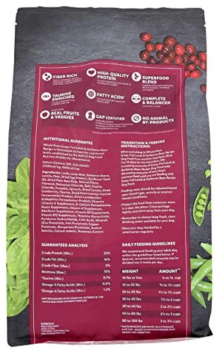Whole Paws By Whole Foods Market, Grain-Free Adult Dog Food, Grass-Fed Lamb & Garbanzo Bean Recipe, 4 Pound 2 Whole Paws By Whole Foods Market, Grain-Free Adult Dog Food, Grass-Fed Lamb & Garbanzo Bean Recipe, 4 Pound - Image 2