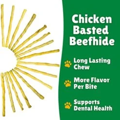 Lucky Premium Treats Chicken Basted Rawhide – All-Natural Rawhide And Beef Dog Treats For Small Dogs, Gluten Free Premium Small Dog Treats (15 Chews) 17 Lucky Premium Treats Chicken Basted Rawhide – All-Natural Rawhide And Beef Dog Treats For Small Dogs, Gluten Free Premium Small Dog Treats (15 Chews) -Zoomie Shop 51hjeRfmurL