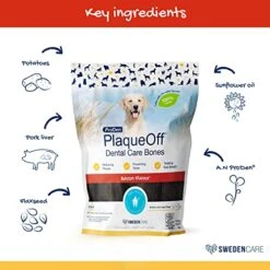 ProDen PlaqueOff System Dental Care Bones - Dog Teeth Cleaning Bones For Oral Hygiene - Supports Fresh Breath & Healthy Mouth For Dogs - Medium/Large Canine Formula - Bacon Flavor - 17 Oz 9 ProDen PlaqueOff System Dental Care Bones - Dog Teeth Cleaning Bones For Oral Hygiene - Supports Fresh Breath & Healthy Mouth For Dogs - Medium/Large Canine Formula - Bacon Flavor - 17 Oz -Zoomie Shop 51iQvxlSzOL