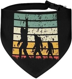 GENERIC Bigfoot Retro Sunset Pet Bandana Collar - Scarf Collar - Art Dog Bandana Minimal Head Cicumference -Zoomie Shop 51iV4qQbq4L. AC