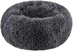 Kennel Mat,Koolee Dog Round Cat Winter Warm Sleeping Bag Long Plush Soft Pet Bed Calming Bed(L,Brown) -Zoomie Shop 51itWz 5POL. AC 1