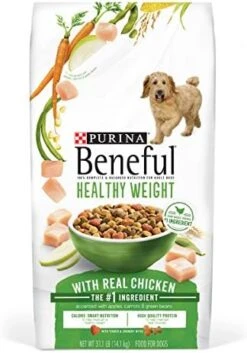 Purina Beneful Healthy Weight Dry Dog Food, Healthy Weight With Farm-Raised Chicken - 15.5 Lb. Bag -Zoomie Shop 51jD28IyNHL. AC