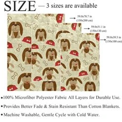 GENERIC Lovely Little Dog Bone Dog Food Fleece Throw Blanket For Couch Lightweight Plush Fuzzy 12 GENERIC Lovely Little Dog Bone Dog Food Fleece Throw Blanket For Couch Lightweight Plush Fuzzy -Zoomie Shop 51jMJLFA5FL