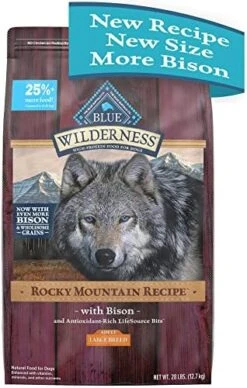 Blue Buffalo Wilderness Rocky Mountain Recipe High Protein Natural Large Breed Adult Dry Dog Food, Red Meat With Grain 28 Lb Bag -Zoomie Shop 51jRoOTKOsL. AC