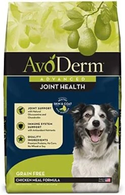 AvoDerm Natural Advanced Joint Health Dry Dog Food, Grain Free, Chicken Recipe, 4 Lb -Zoomie Shop 51jeJqnaDL. AC
