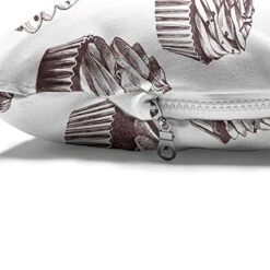 Ambesonne Cupcake Pet Bed, Delicious Desserts Food Yummy Chocolate Cake With Cherries Sketch, Chew Resistant Pad For Dogs And Cats Cushion With Removable Cover, 24" X 39", Muave Taupe And White 9 Ambesonne Cupcake Pet Bed, Delicious Desserts Food Yummy Chocolate Cake With Cherries Sketch, Chew Resistant Pad For Dogs And Cats Cushion With Removable Cover, 24" X 39", Muave Taupe And White -Zoomie Shop 51jvuPm4O1L