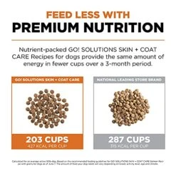 GO! SOLUTIONS Skin + Coat Care - Dry Dog Food, 25 Lb - Salmon Recipe With Grains For All Life Stages - Complete + Balanced Nutrition For Dogs -Zoomie Shop 51jyOHOglKL