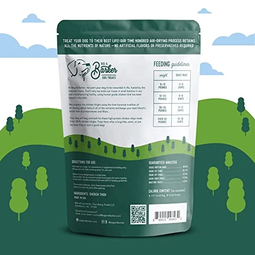 Beg & Barker Chicken Chips For Dogs (8oz, Pack Of 1) - Single Ingredient Dog Treats Made For Small And Large Dogs Protein Human Grade Dog Treats Made From Real Meat Chicken, Made In USA 1 Beg & Barker Chicken Chips For Dogs (8oz, Pack Of 1) - Single Ingredient Dog Treats Made For Small And Large Dogs Protein Human Grade Dog Treats Made From Real Meat Chicken, Made In USA