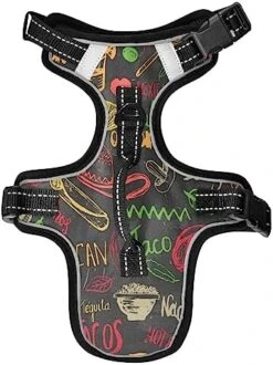 No Pull Dog Harness For Medium Dogs Adjustable Pet Vest Harness With Leash Reflective Front Clip Vest With Handle Easy Control For Small Medium Large Dogs Cats Outdoor Walking Mexican Food Lettering 15 No Pull Dog Harness For Medium Dogs Adjustable Pet Vest Harness With Leash Reflective Front Clip Vest With Handle Easy Control For Small Medium Large Dogs Cats Outdoor Walking Mexican Food Lettering -Zoomie Shop 51kEz7aXaDL. AC 1