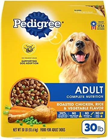 Pedigree Complete Nutrition Adult Dry Dog Food Roasted Chicken, Rice & Vegetable Flavor Dog Kibble, 18 Lb. Bag 13 Pedigree Complete Nutrition Adult Dry Dog Food Roasted Chicken, Rice & Vegetable Flavor Dog Kibble, 18 Lb. Bag - Image 13