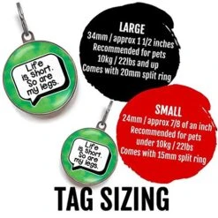 Wag-A-Tude Tags I Have Allergies Do Not Feed Dog ID Tag - Medical Alert Pet Tag (Large) -Zoomie Shop 51kkdUbUOwL