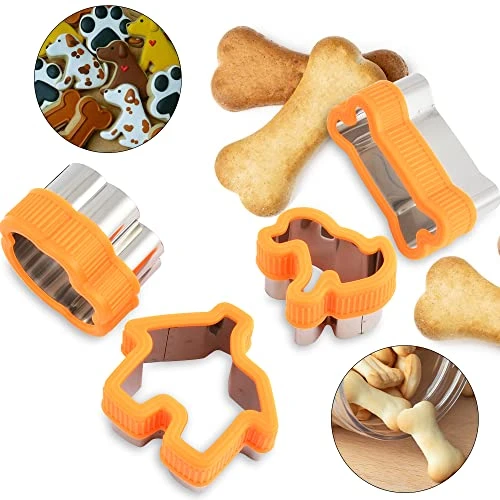 Elesunory Silicone Dog Treat Molds, Silicone Puppy Paw And Bone Mold, Stainless Steel Dog Bone Cookie Cutters With 100Pcs Dog Treat Bags, Non-Stick Food Grade Dog Molds For Chocolate, Candy, Ice Cube 6 Elesunory Silicone Dog Treat Molds, Silicone Puppy Paw And Bone Mold, Stainless Steel Dog Bone Cookie Cutters With 100Pcs Dog Treat Bags, Non-Stick Food Grade Dog Molds For Chocolate, Candy, Ice Cube - Image 6