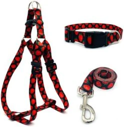 Large Dog Harness And Leash Set With Collar, No Pull Dog Harness No Escape Chew Proof Durable Dog Leash Personalized Adjustable Buckle Dog Collar With Pizza Food Pattern 25 Large Dog Harness And Leash Set With Collar, No Pull Dog Harness No Escape Chew Proof Durable Dog Leash Personalized Adjustable Buckle Dog Collar With Pizza Food Pattern -Zoomie Shop 51l4lSBdfaS. AC 1