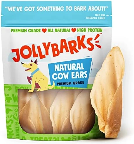 JollyBarks White Cow Ears For Dogs, Rawhide Free Dog Chews Long Lasting Dog Treats For Medium Dogs, Healthy Dog Treats For Large Dog | Cow Ear Dog Chew Treats All Natural Dog Treats Small Dogs (12 Pk) 7 JollyBarks White Cow Ears For Dogs, Rawhide Free Dog Chews Long Lasting Dog Treats For Medium Dogs, Healthy Dog Treats For Large Dog | Cow Ear Dog Chew Treats All Natural Dog Treats Small Dogs (12 Pk) - Image 7