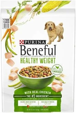 Purina Beneful Healthy Weight Dry Dog Food, Healthy Weight With Farm-Raised Chicken - 15.5 Lb. Bag -Zoomie Shop 51lMaYnoMsL. AC