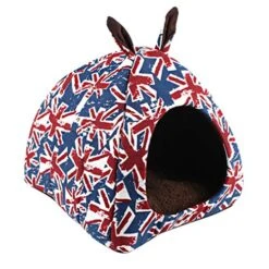 SENERY Winter Warm Dog Bed Mat Kennel Soft Puppy Cats House Pet Supplies Printed Plush Cloth Nest For Small Medium Dogs