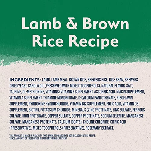 Natural Balance Limited Ingredient Adult Dry Dog Food With Healthy Grains, Lamb & Brown Rice Recipe, 12 Pound (Pack Of 1) 4 Natural Balance Limited Ingredient Adult Dry Dog Food With Healthy Grains, Lamb & Brown Rice Recipe, 12 Pound (Pack Of 1) - Image 4
