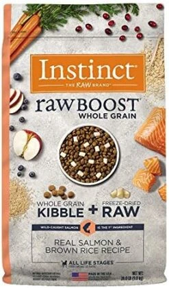 Instinct Raw Boost Whole Grain Real Lamb & Oatmeal Recipe Natural Dry Dog Food, 4.5 Lb. Bag -Zoomie Shop 51lsF0mSImL. AC