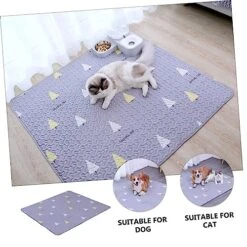 PATKAW Pet Mat Washable Dog Pads Outdoor+mats Dog Bed For Outside Soft Pet Bed Cat Pads Sleeping Dog Sleeping Mat Cat Mat Cushion Cat Sleep Pad Dog Mat Cushion Kennel Cotton Summer Pad -Zoomie Shop 51lxVyv1E9L