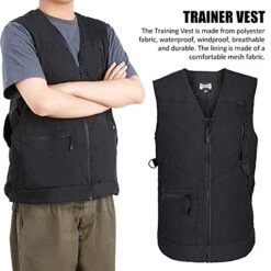 CALIDAKA Dog Handler Training Vest Pet Trainer Vest Dog Trainer Protective Cloth With Multi Pockets Pet Trainer's Jacket Professional Pet Owner Obedience Vest For Men/Women -Zoomie Shop 51mR4WC9WEL