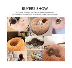 YangYan New Style Super Soft Dog Bed Round Washable Long Plush Dog Kennel Cat House Velvet Mats Sofa For Chihuahua Dog Basket Pet Bed (Color : X, Size : S 40cm) -Zoomie Shop 51mRNK6FC1L 1