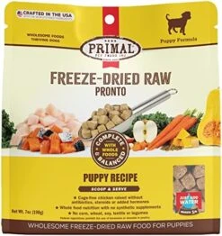 Primal Puppy Dog Food Pronto Freeze Dried Dog Food, Complete & Balanced Ready To Serve Healthy Grain Free Raw Dog Food (25 Oz) -Zoomie Shop 51mkqxX29OL. AC