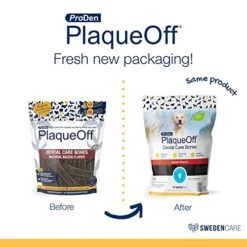 ProDen PlaqueOff System Dental Care Bones - Dog Teeth Cleaning Bones For Oral Hygiene - Supports Fresh Breath & Healthy Mouth For Dogs - Medium/Large Canine Formula - Bacon Flavor - 17 Oz 10 ProDen PlaqueOff System Dental Care Bones - Dog Teeth Cleaning Bones For Oral Hygiene - Supports Fresh Breath & Healthy Mouth For Dogs - Medium/Large Canine Formula - Bacon Flavor - 17 Oz -Zoomie Shop 51n1tGldc6L