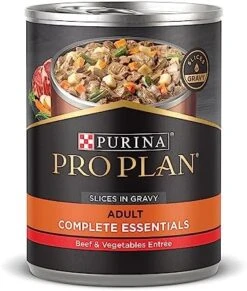 Purina Pro Plan High Protein Dog Food Gravy, Slices In Gravy Beef And Vegetables Entree - (12) 13 Oz. Cans -Zoomie Shop 51nIdspeRvL. AC
