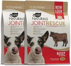Ark Naturals Joint Rescue Dog Chew, Beef Flavor, Joint Supplement With Glucosamine & Chondroitin, 1 Pack -Zoomie Shop 51nLKisF0FL. AC
