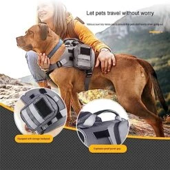 Service Dog Vest Breathable Service Dog Harness Adjustable Pet Vest With Handle For Outdoor Training Walking (Grey, L) 15 Service Dog Vest Breathable Service Dog Harness Adjustable Pet Vest With Handle For Outdoor Training Walking (Grey, L) -Zoomie Shop 51nM8hMX73L