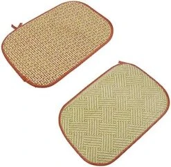 Mipcase 6 Pcs Rabbit Mat Chinchilla Chew Toys Kitten Toys Chinchilla Bedding Dog Cooling Mat Cooling Rabbit Grass Mat Rabbit Cooling Pad Cooling Grass Mat Manual Bed Linings Hamster Pad -Zoomie Shop 51nXbtERkJL. AC