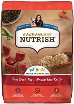 Rachael Ray Nutrish Premium Natural Dry Dog Food, Real Beef, Pea, & Brown Rice Recipe, 28 Pound Bag (Packaging May Vary) -Zoomie Shop 51ns67j911L. AC