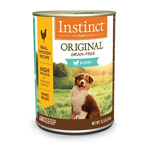 Instinct Original Puppy Grain Free Real Chicken Recipe Natural Wet Canned Dog Food By Nature's Variety, 13.2 Oz. Cans (Case Of 6) 1 Instinct Original Puppy Grain Free Real Chicken Recipe Natural Wet Canned Dog Food By Nature's Variety, 13.2 Oz. Cans (Case Of 6)