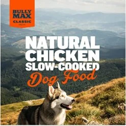 Bully Max Classic Fresh Catch Chicken, Rice & Fish Recipe - Slow-Cooked, Nutritious Puppy & Dog Food, Large Kibble Wholesome Dog Food, Natural Dog Food W/Added Vitamins, Minerals, & Nutrients, 12 Lbs -Zoomie Shop 51oQzC3QijL