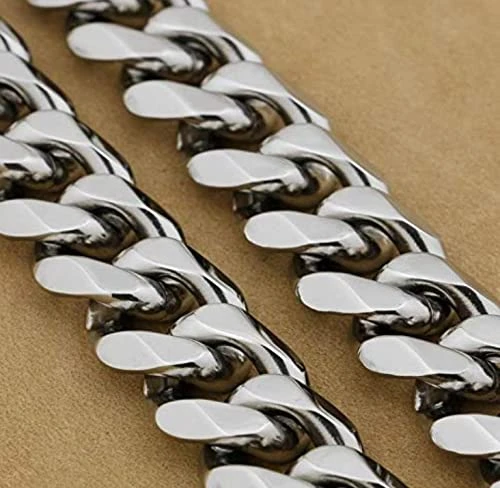 JAPIN Super Heavy Weight Dog Leash Diamond Cut Heavy Duty Dog Chain With Brass Hook For Large Dogs (XXL) 2 JAPIN Super Heavy Weight Dog Leash Diamond Cut Heavy Duty Dog Chain With Brass Hook For Large Dogs (XXL) - Image 2