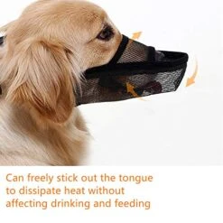 CILKUS Nylon Dog Muzzle Air Mesh Breathable For Small Medium Large Dogs, And Stick Out Tongue Drinkable Pet Muzzle For Anti-Biting Anti-Licking (Large, Black) 19 CILKUS Nylon Dog Muzzle Air Mesh Breathable For Small Medium Large Dogs, And Stick Out Tongue Drinkable Pet Muzzle For Anti-Biting Anti-Licking (Large, Black) -Zoomie Shop 51pU7l1foOL