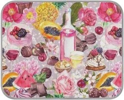 Washable Dog Cooling Mat Summer Holiday Pineapple Summer Cats Sleeping Mat Food Wine Flowers Chocolate Dog Bed Mats 23.6*38.6inch Pet Ice Silk Sleep Kennel Pad Animal Sleep Bed For Home Outdoor Trav -Zoomie Shop 51pweLSQCL. AC