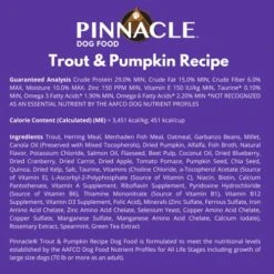 Pinnacle Trout & Pumpkin Dry Dog Food 4 Lb, Infused With Broth 11 Pinnacle Trout & Pumpkin Dry Dog Food 4 Lb, Infused With Broth -Zoomie Shop 51q38mKX3iL