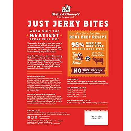 Stella & Chewy's Just Jerky Bites Real Beef Recipe Dog Treats, 6 Oz. Bag 2 Stella & Chewy's Just Jerky Bites Real Beef Recipe Dog Treats, 6 Oz. Bag - Image 2